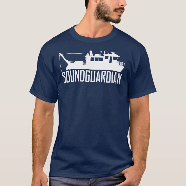 Solid förmyndaremanar marinblåa T-tröja Tee Shirt (Framsida)