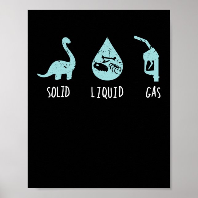 Solid Gas Science Dinosaur School Poster (Framsidan)