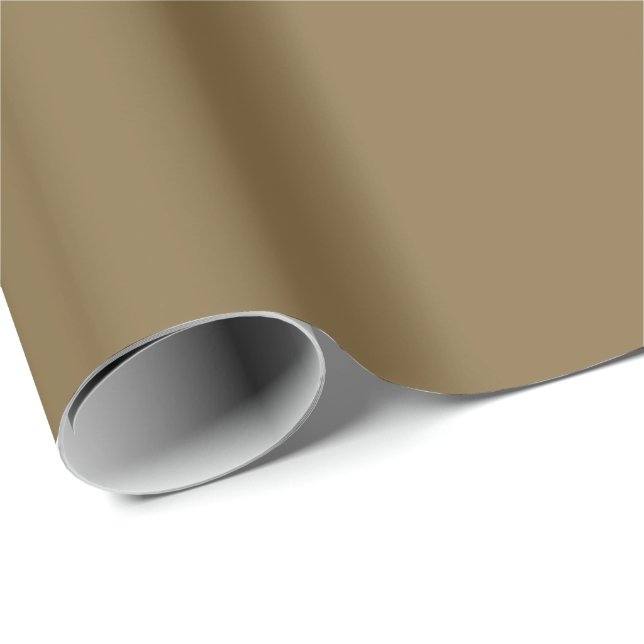 Solid gråbrun presentpapper (Rullad Hörn)