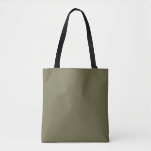 Solid Grönt Olive Brown med Premium Collaps Tygkasse