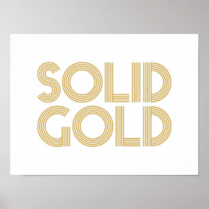 SOLID GULD POSTER