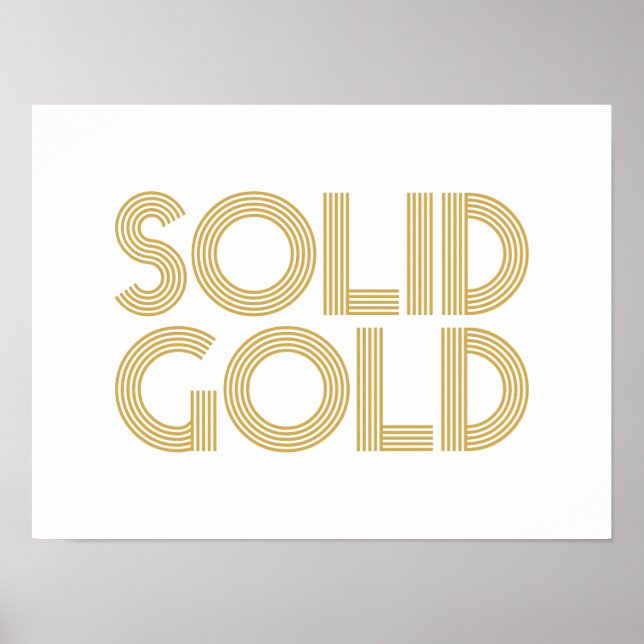 SOLID GULD POSTER (Framsidan)