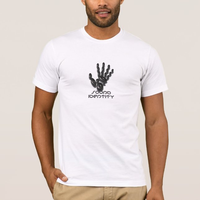 Solid identitet (inpassad vit) t-shirt (Framsida)