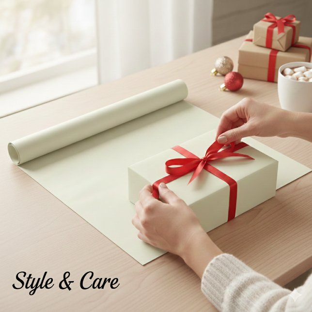 Solid Ivory Färg Presentpapper (Solid Ivory Color Wrapping Paper)