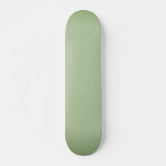 Solid Jade Grönt Celadon  Mini Skateboard Bräda 18,5 Cm (Framsida)
