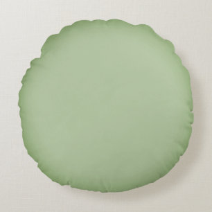 Solid Jade Grönt Celadon  Rund Kudde