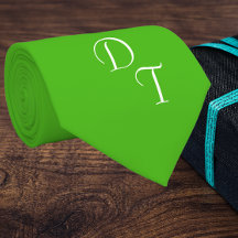 solid Kelly-grönt - din monogramnackslips