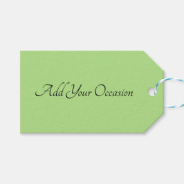 Solid Kiwi Grönt Gift-Märkre Presentetikett