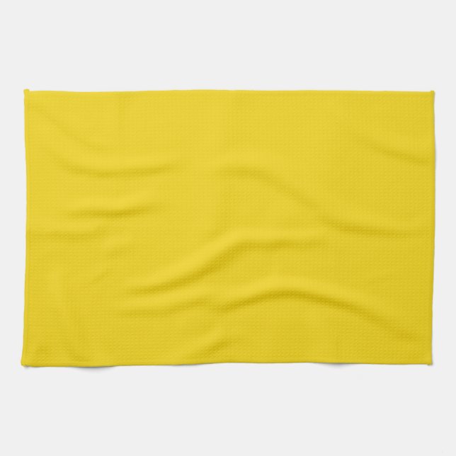 Solid Lemon Gult Kitchen Towel Kökshandduk (Horisontell)