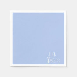 Solid Light Blue Lily från Valley-Anpassningsbarna Pappersservett