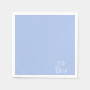 Solid Light Blue Lily från Valley-Anpassningsbarna Pappersservett