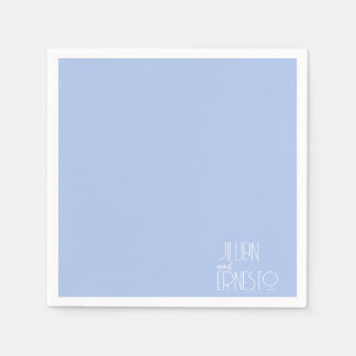 Solid Light Blue Lily från Valley-Anpassningsbarna Pappersservett