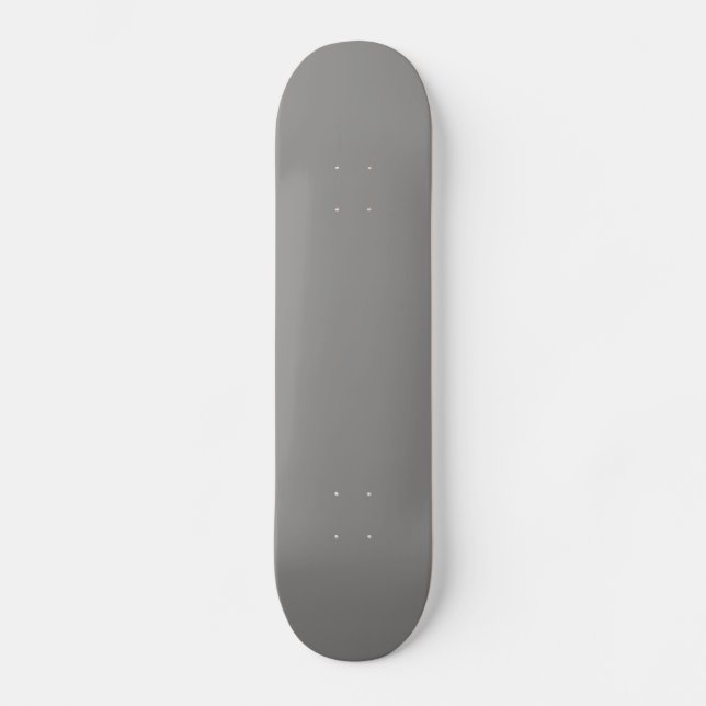 Solid Light Grått Skateboard (Framsida)