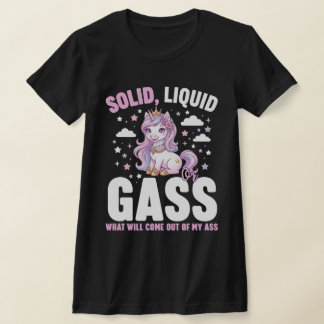 Solid Liquid Gas Unicorn – Funny Physics Science T Shirt
