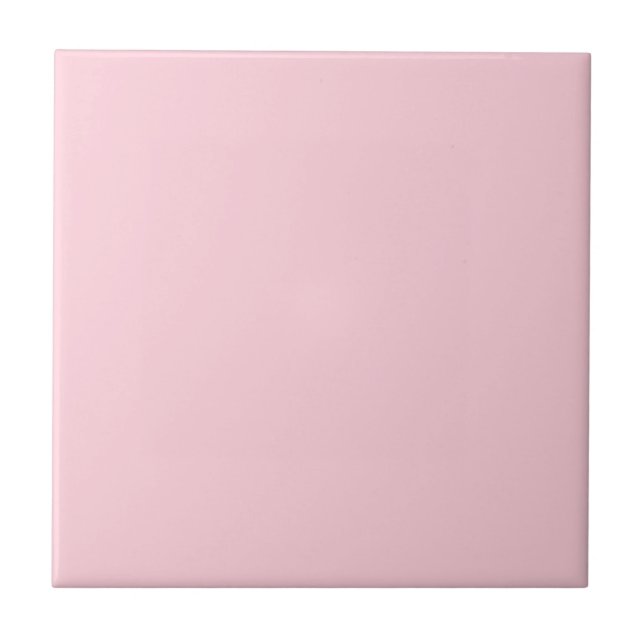 Solid Ljus rosa Kakelplatta (Framsidan)