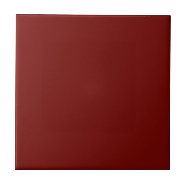 Solid Maroon Red Ceramic Tile Kakelplatta (Framsidan)