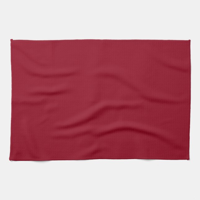 Solid Maroon Red Kitchen Towel Kökshandduk (Horisontell)