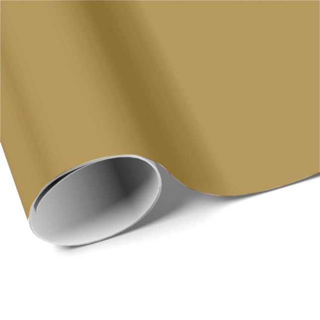 Solid Matt Medelguld Presentpapper (Rullad Hörn)