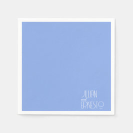 Solid Medium Blue Lily i Valley-Anpassningsbarna Pappersservett