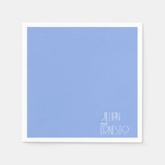 Solid Medium Blue Lily i Valley-Anpassningsbarna Pappersservett