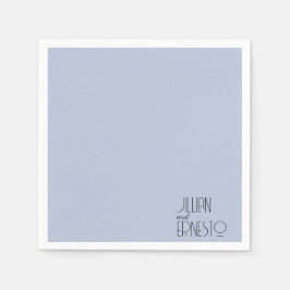 Solid Medium Blue Lily i Valley-Anpassningsbarna Pappersservett