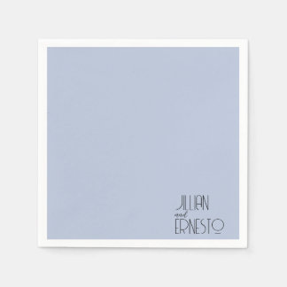 Solid Medium Blue Lily i Valley-Anpassningsbarna Pappersservett