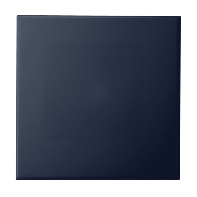 Solid Midnight Blue | #121d34 Kakelplatta (Framsidan)