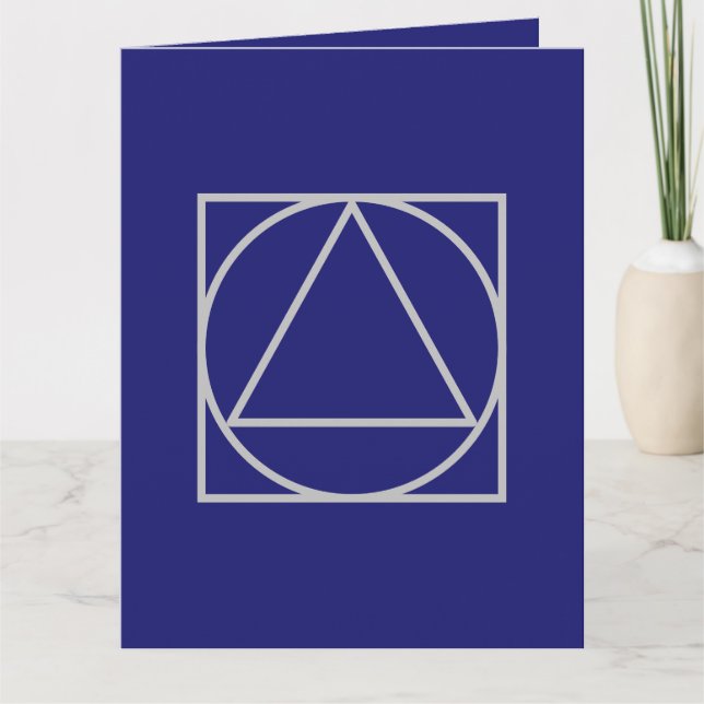 Solid Midnight Blue-Elegant Modern Minimalist Kort (Framsida)