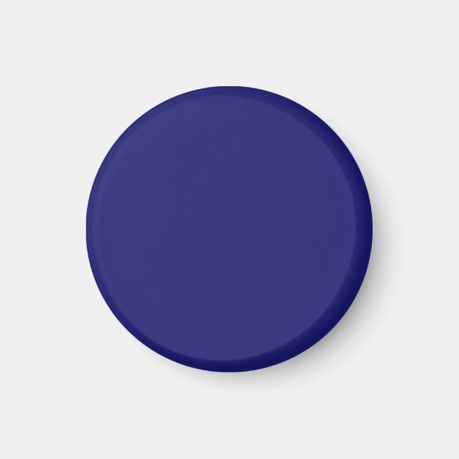 Solid Midnight Blue Färg-minimalistisk slapp Magnet (Framsidan)