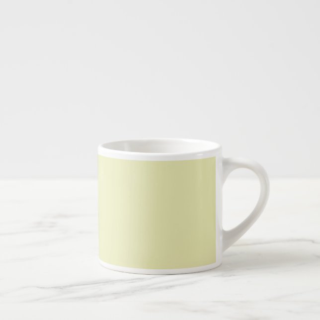 Solid Mjuk Pastellgul Espressokopp (Höger)