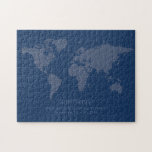 Solid Mörk blått World Map Secret Surprise Message Pussel<br><div class="desc">En solid mörk-marin och en dammig blå världskarta med ett hemligt semestermeddelande som du kan anpassa för vilket mål som helst. En underbar utmaning för en mästare som behöver något svårare än de flesta pussel, eller att sporra din familj inför ett hemligt planerat resa! Klicka på "anpassa ytterligare" om du...</div>