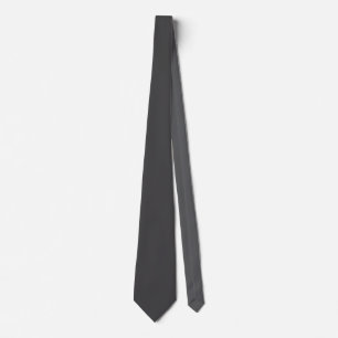 Solid Mörk Grått Elegant Modern minimalistisk Slips