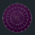 Solid Mörk Lila Dartboard Darttavla<br><div class="desc">Mycket coola minimalistiskt färg-papp för fast lila av äggplantor. Designad i Washington State,  USA för ditt nöje. Tack för stödet till oberoende artister!</div>
