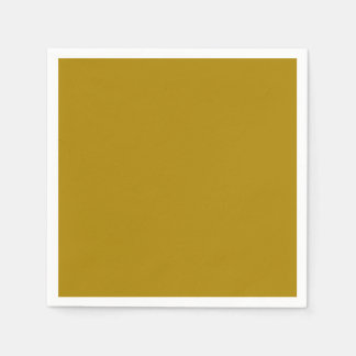 Solid Mustard Gult Färg | Hex# AC8400 Pappersservett