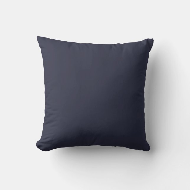 Solid Navy Blue Dekorativ kudde (Framsida)