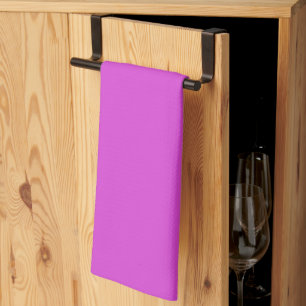 Solid neonrosafär lila fuchsia-magenta kökshandduk