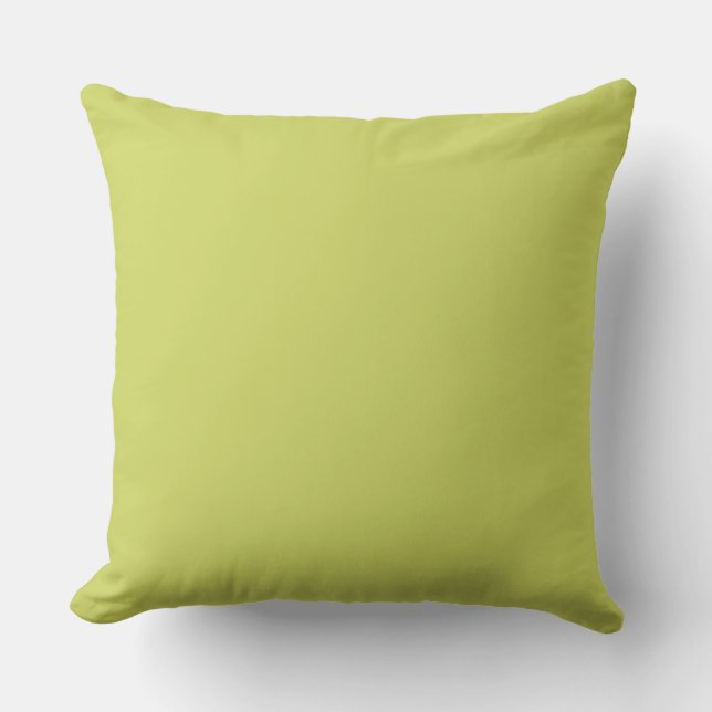 Solid Olive Kudde (Framsida)