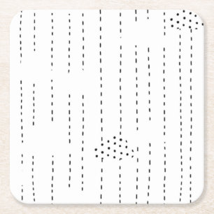 Solid, Onyx Papper Underlägg Kvadrat