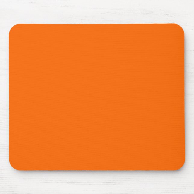 Solid Orange - bakgrund Färg FF6600 Musmatta (Framsidan)