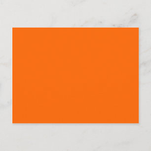Solid Orange - bakgrund Färg FF6600 Vykort