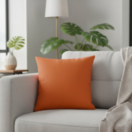 Solid Orange Cushion for Autumn Decorations Kudde