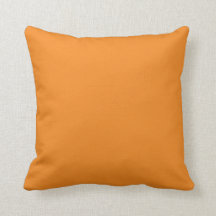 Solid Orange Dekorativ kudde