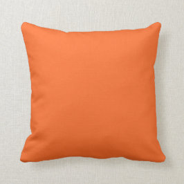 Solid Orange Dekorativ kudde