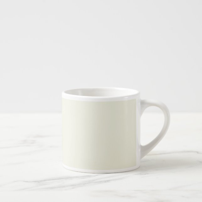 Solid Pale Butter Yellow  Espresso Cup Espressomugg (Höger)