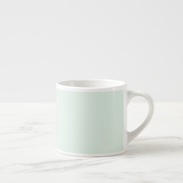 Solid Pale Mint Green Espresso Cup Espressomugg (Höger)