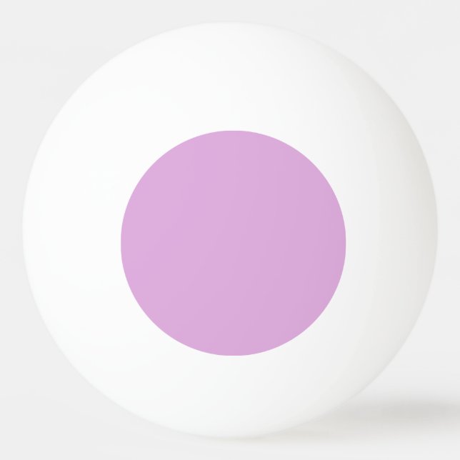 Solid Pastel Lila Färg | Hex# DEA8DD Pingisboll (Framsidan)