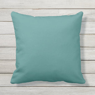 Solid Peacock Teal Kudde