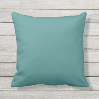 Solid Peacock Teal Kudde