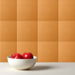 Solid plain saffron orange kakelplatta<br><div class="desc">Solid plain saffron orange design.</div>