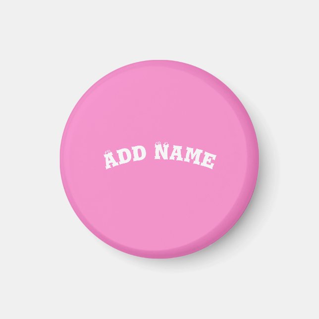 Solid Plain Taffy Baby Rosa Magnet (Framsidan)